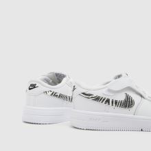 Nike Force 1 Low Easyon Girls Toddler in White Multi Nike Force 1 Low Easyon,4 of 4