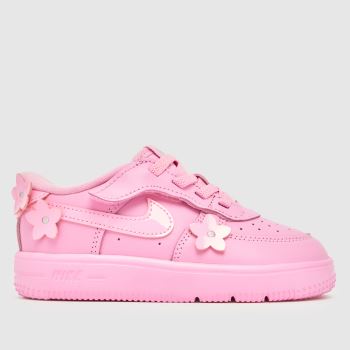 Nike Pink Force 1 Low EasyOn Girls Toddler