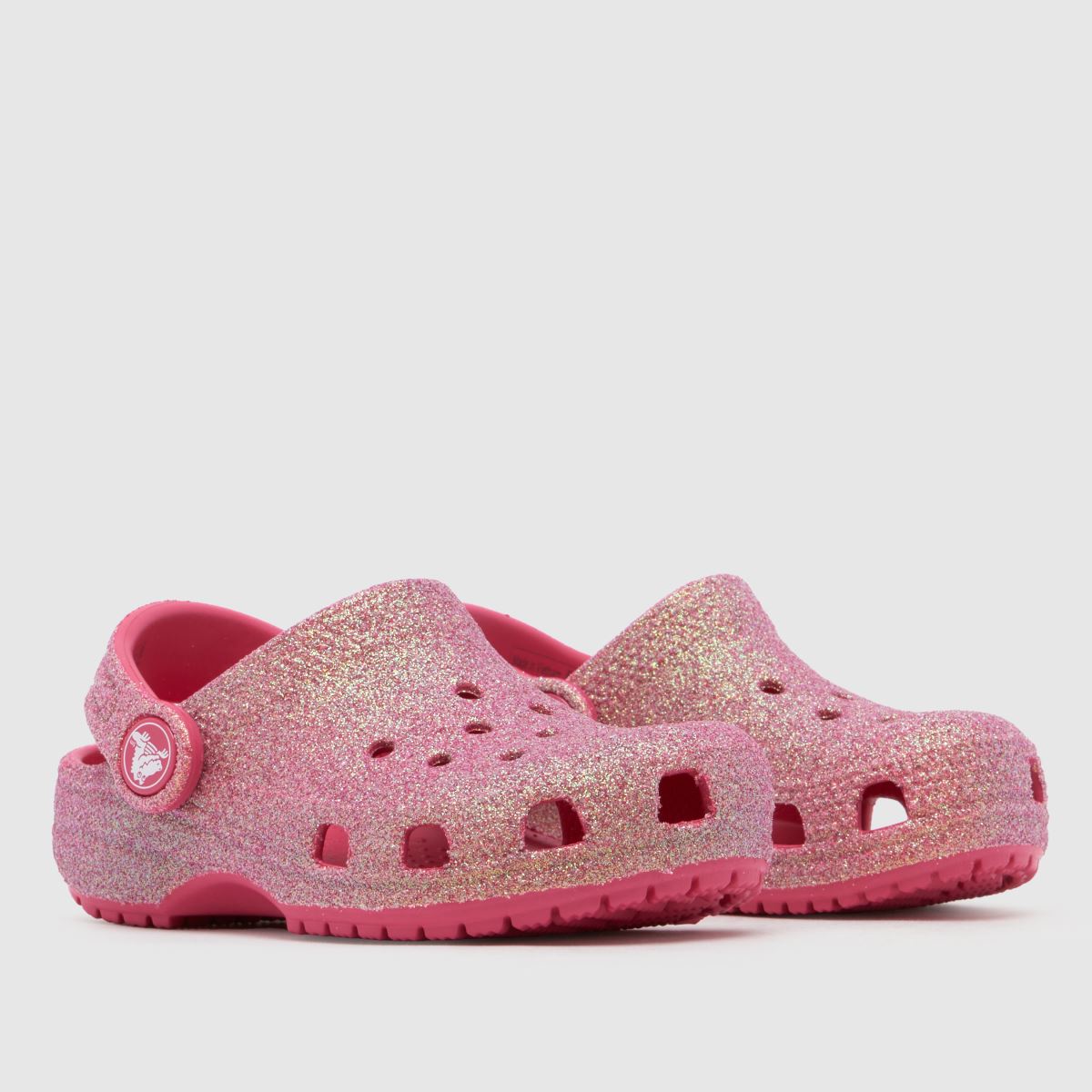Crocs Classic Glitter Clog Girls Toddler in Pink Crocs Classic Glitter Clog 1