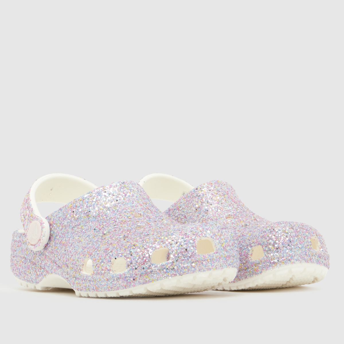 Crocs Classic Glitter Clog Girls Toddler in Pink Multi Crocs Classic Glitter Clog 1