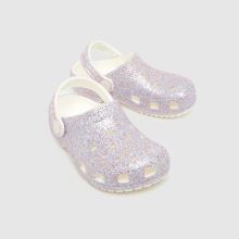 Crocs Classic Glitter Clog Girls Toddler in Pink Multi Crocs Classic Glitter Clog,3 of 4