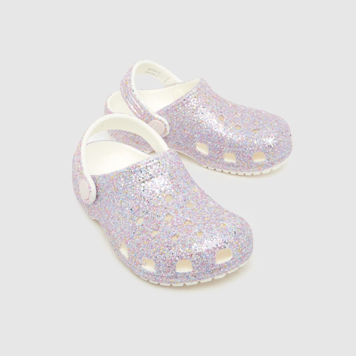 Crocs Classic Glitter Clog Girls Toddler in Pink Multi Crocs Classic Glitter Clog 4