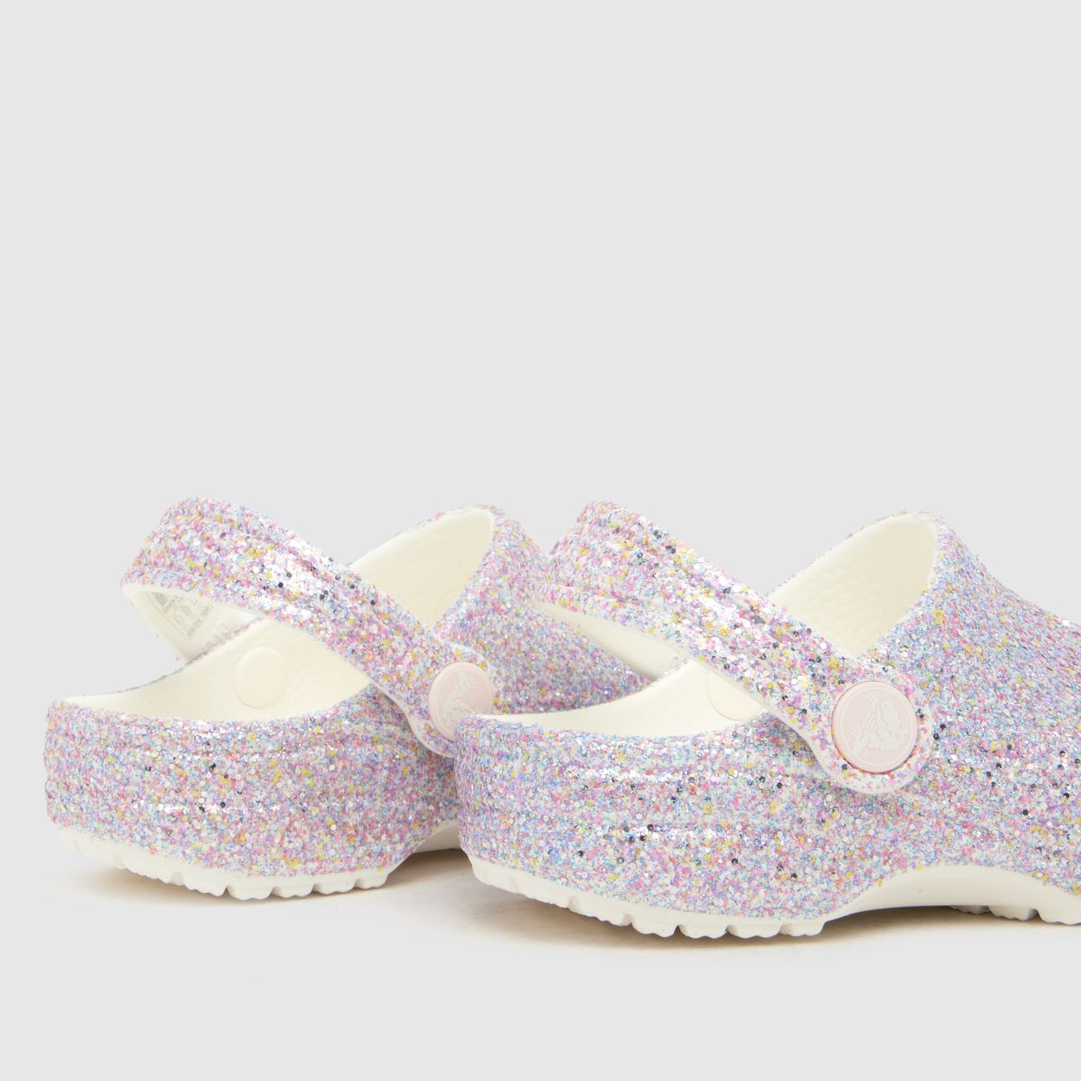Crocs Classic Glitter Clog Girls Toddler in Pink Multi Crocs Classic Glitter Clog 7