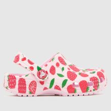 Crocs Classic Berry Clog Girls Toddler in Pale Pink Crocs Classic Berry Clog,1 of 4