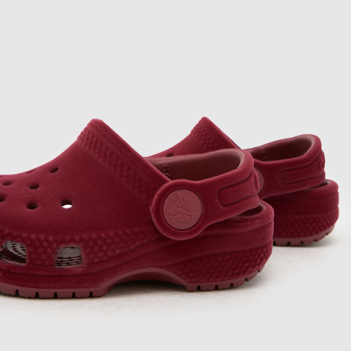Crocs Classic Velvet Clog Girls Toddler in Burgundy Crocs Classic Velvet Clog 7