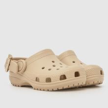 Crocs Classic Metallic Buckle Clog Girls Toddler in Beige Crocs Classic Metallic Buckle Clog,2 of 4