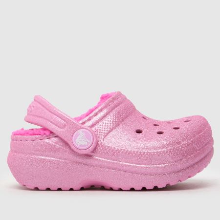 Glitter Clog Girls Fleece Lined Crocs Crocs Kids Classic Glitter