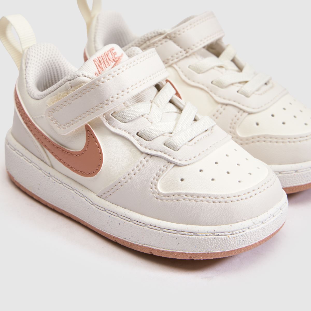 Nike Court Borough Low Girls Toddler in White & Pink Nike Court Borough Low 4