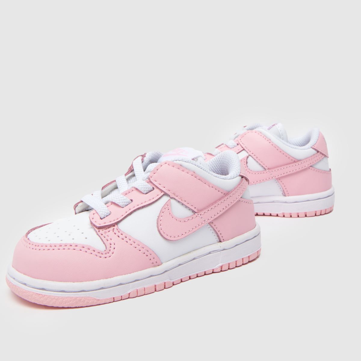 Nike Dunk Low Girls Toddler in White & Pink Nike Dunk Low 7