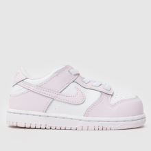 Nike Dunk Low Girls Toddler in White & Purple Nike Dunk Low,1 of 4