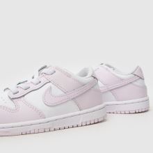 Nike Dunk Low Girls Toddler in White & Purple Nike Dunk Low,4 of 4