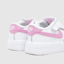 Nike Force 1 Low EasyOn Girls Toddler in White & Purple Nike Force 1 Low EasyOn,4 of 4