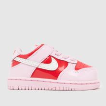 Nike Dunk Low Be Me Girls Toddler in Pink Multi Nike Dunk Low Be Me,1 of 4