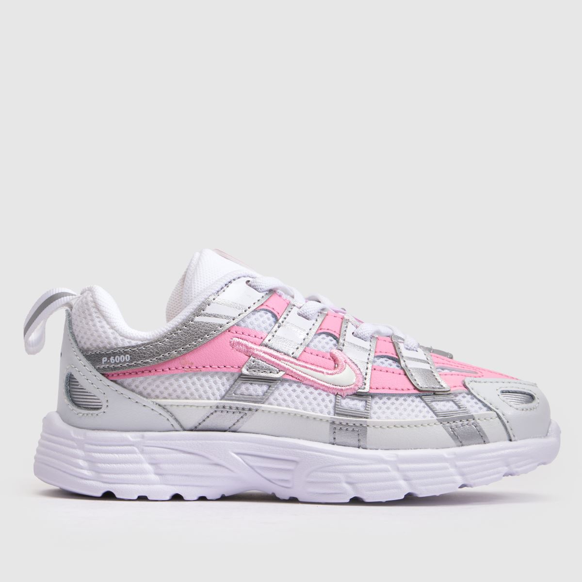 Nike P-6000 Girls Toddler in White & Pink Nike P-6000