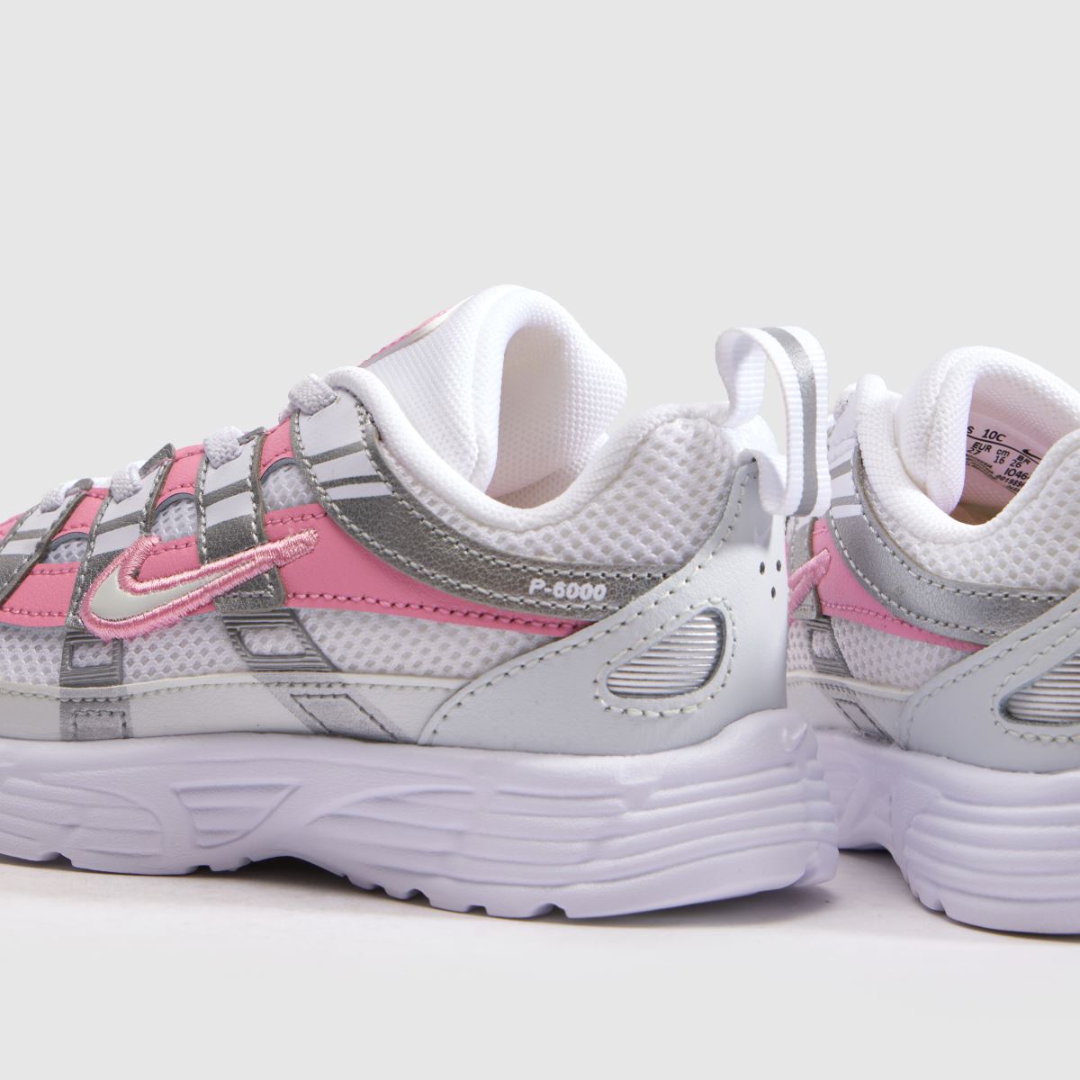 Nike P-6000 Girls Toddler in White & Pink Nike P-6000 7