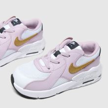 Girls White & Pink Nike Air Max Excee Trainers | schuh