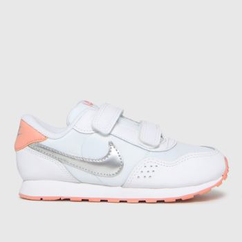 Nike white & silver md valiant trainers toddler Nike white & silver md valiant trainers toddler