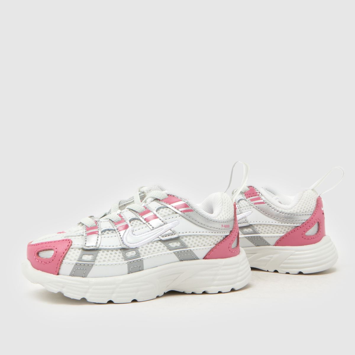 Nike P-6000 Girls Toddler in White & Pink Nike P-6000 7