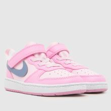 Nike Court Borough Low Girls Toddler in Pink Nike Court Borough Low,2 of 4