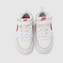 Nike Court Borough Low Girls Toddler in White & Burgundy Nike Court Borough Low,4 of 4