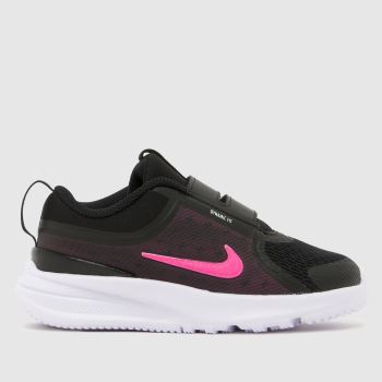 Nike Black Multi Star Runner 5 Girls Toddler
