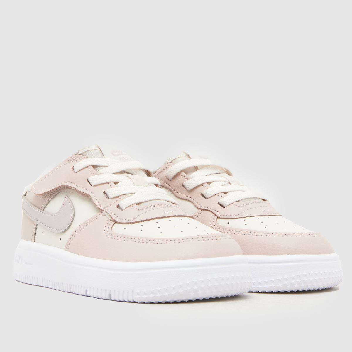 Nike Force 1 Low EasyOn Girls Toddler in Off-White Multi Nike Force 1 Low EasyOn 1