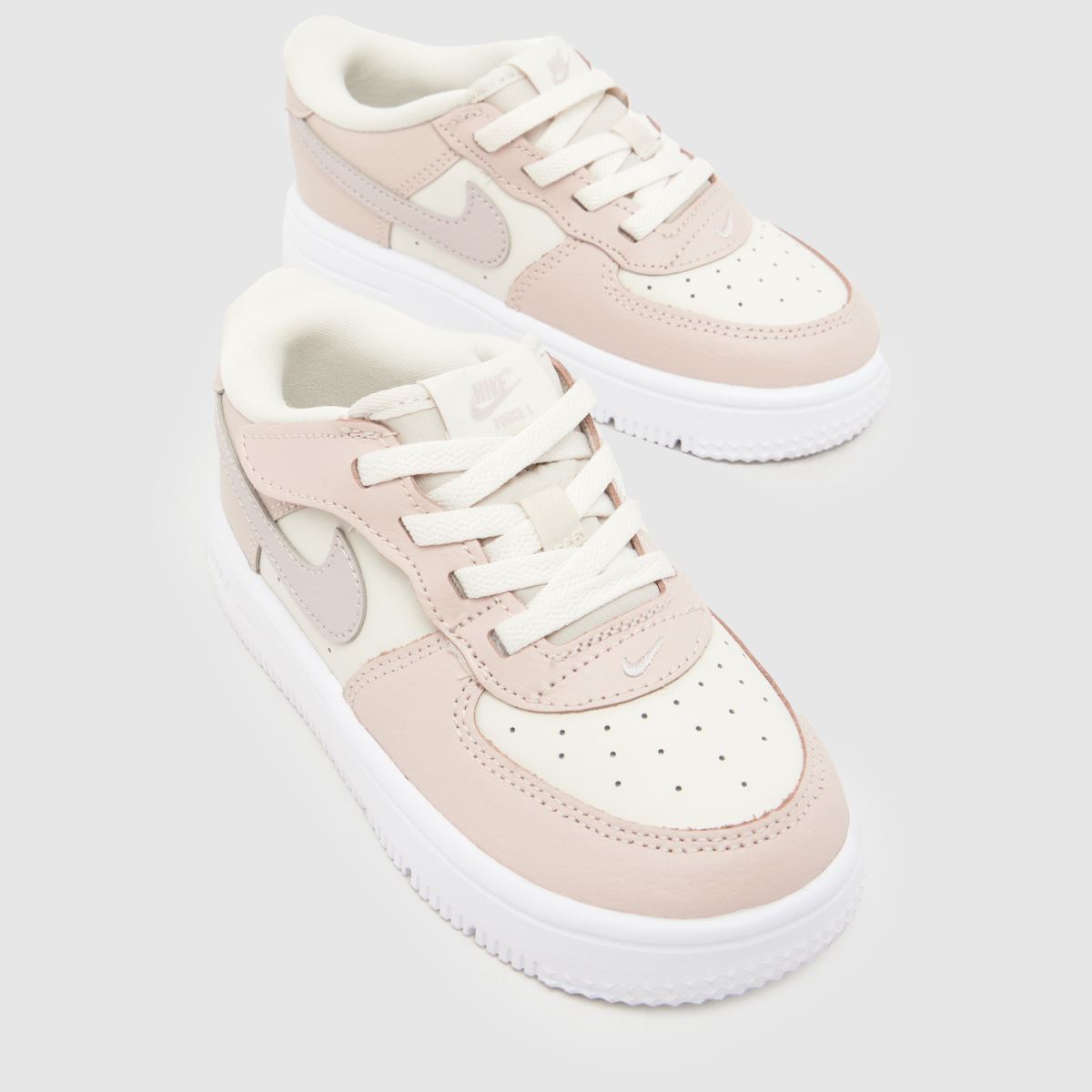 Nike Force 1 Low EasyOn Girls Toddler in Off-White Multi Nike Force 1 Low EasyOn 4