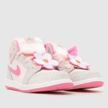 Nike Jordan 1 Mid Girls Toddler in Grey Multi Nike Jordan 1 Mid,2 of 4