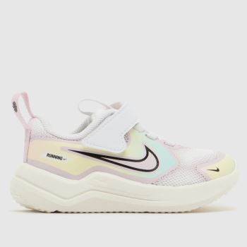 Nike White Multi Cosmic Runner Girls Toddler