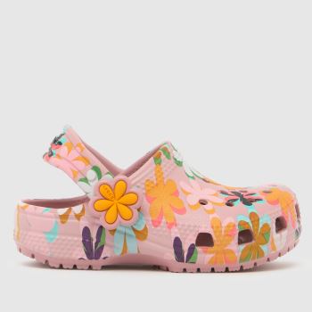 Crocs Multi Classic Flower Power Clog Girls Toddler