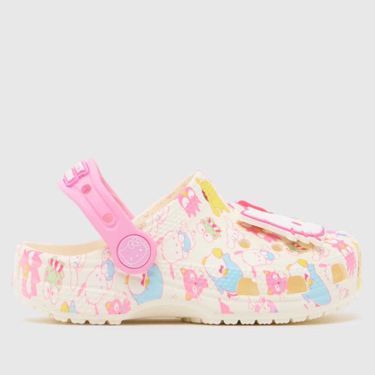 Crocs Pink Multi Classic Hello Kitty Clog Girls Toddler Sandals