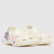Crocs Classic Butterfly Sparkle Clog Girls Toddler in White Multi Crocs Classic Butterfly Sparkle Clog,2 of 4