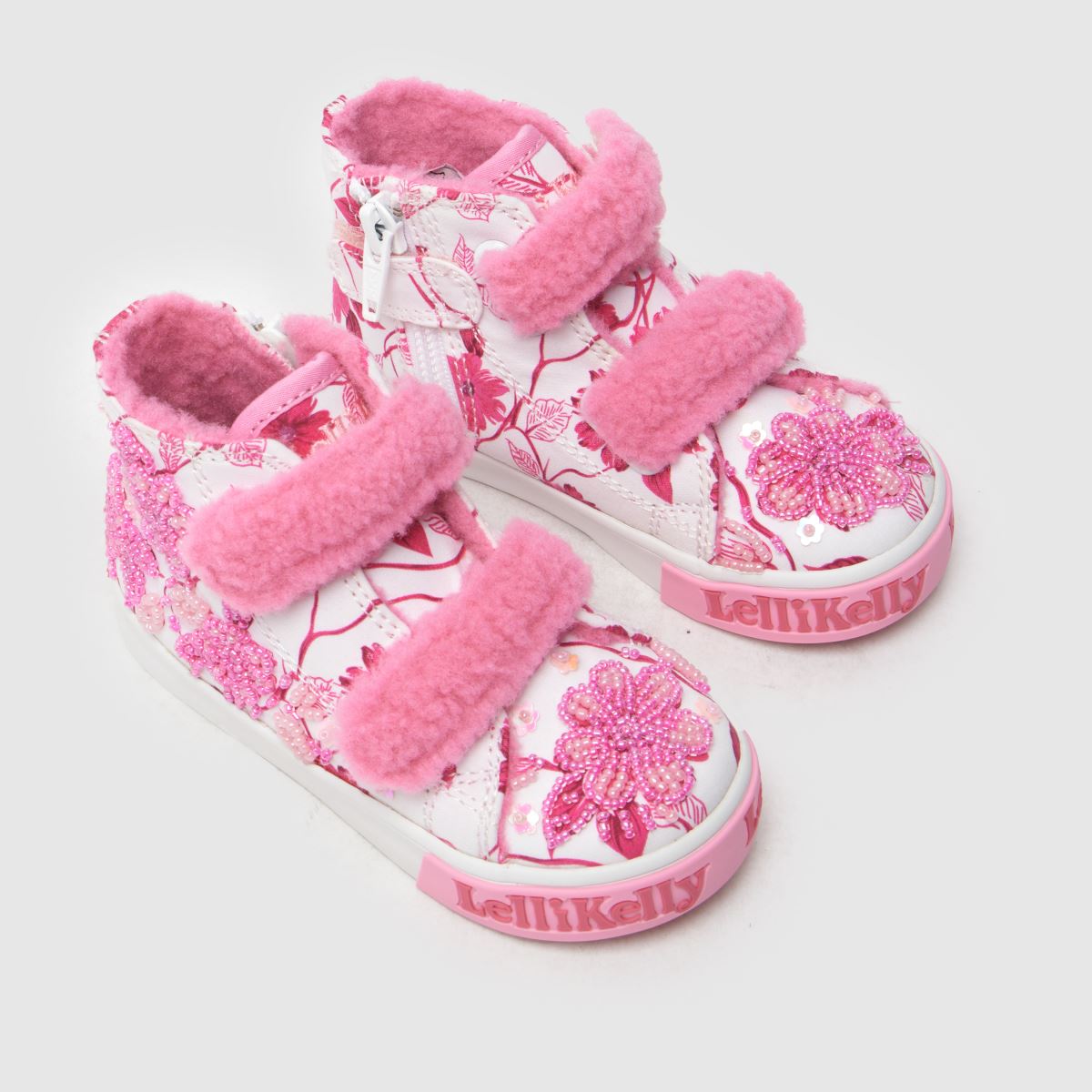Kinder Lelli Kelly Weiß-pink Brooke 2 Mid Sneaker Lelli Kelly Brooke 2 Mid 4