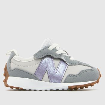 New Balance Grey Multi 327 Girls Toddler