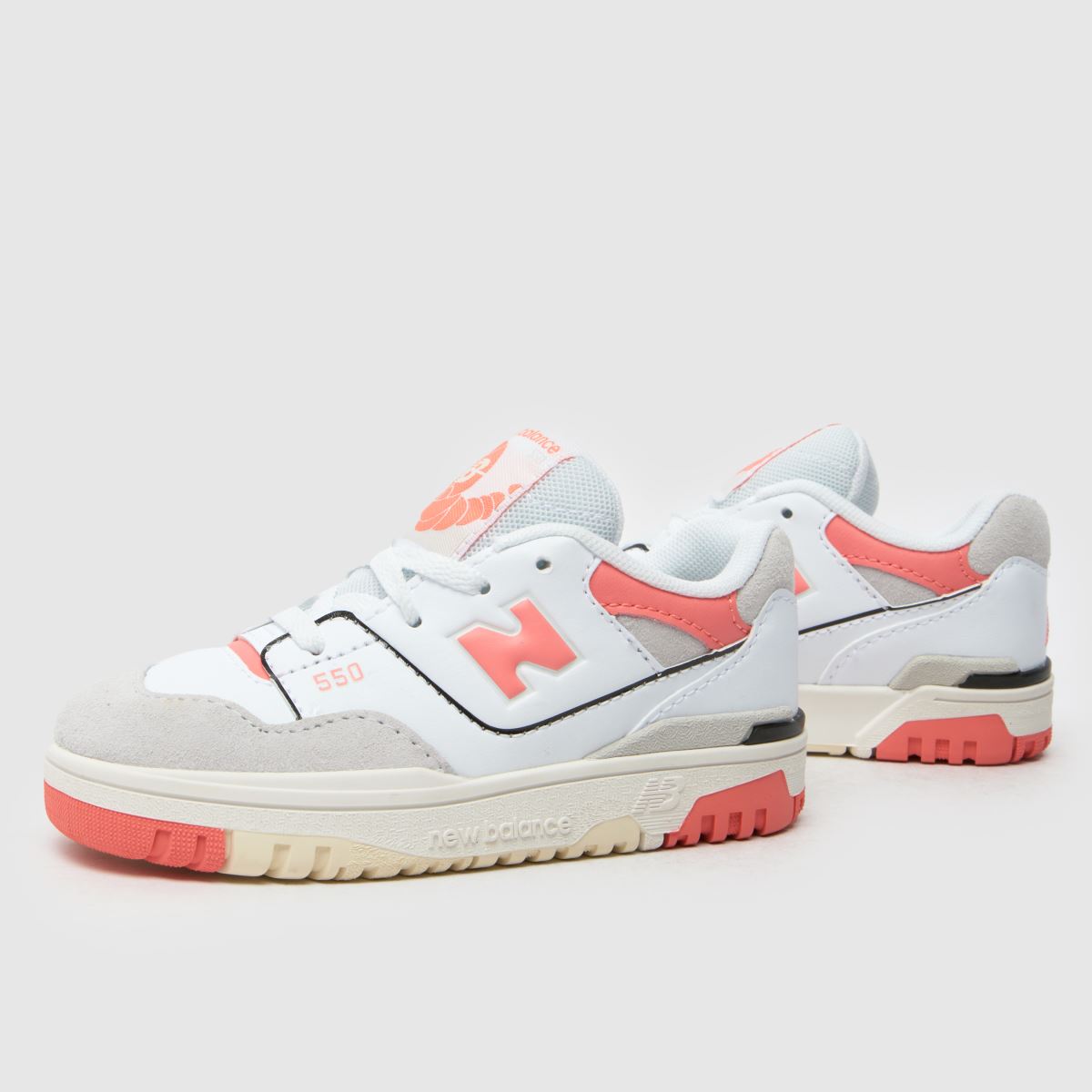 New Balance 550 Girls Toddler in White New Balance 550 7