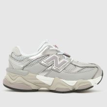 New Balance 9060 Girls Toddler in Silver New Balance 9060,1 of 4