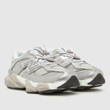 New Balance 9060 Girls Toddler in Silver New Balance 9060,2 of 4