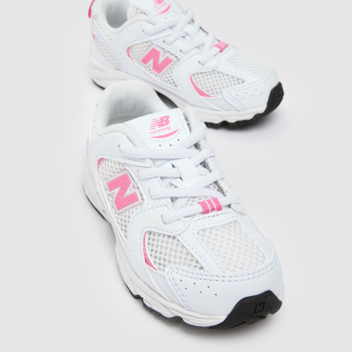 New Balance 530 Girls Toddler in White & Pink New Balance 530 4