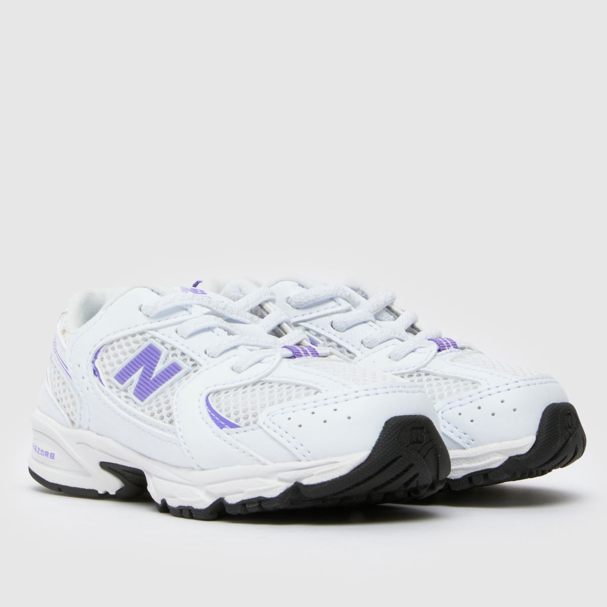 Kids Girls Toddler White Purple New Balance 530 Trainers schuh