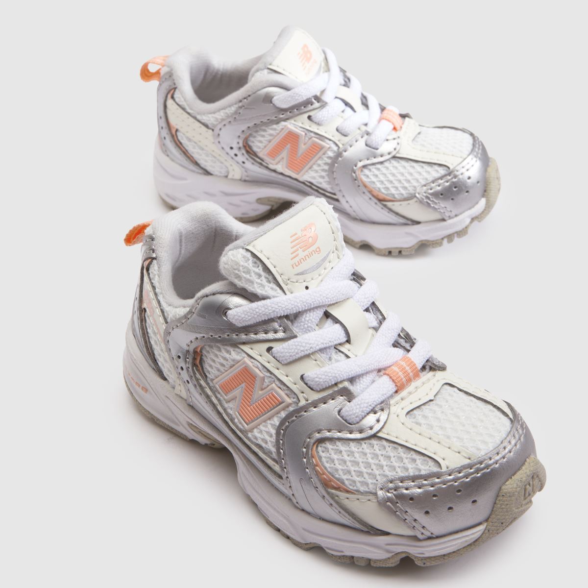 New Balance 530 Girls Toddler in White & Pink New Balance 530 4