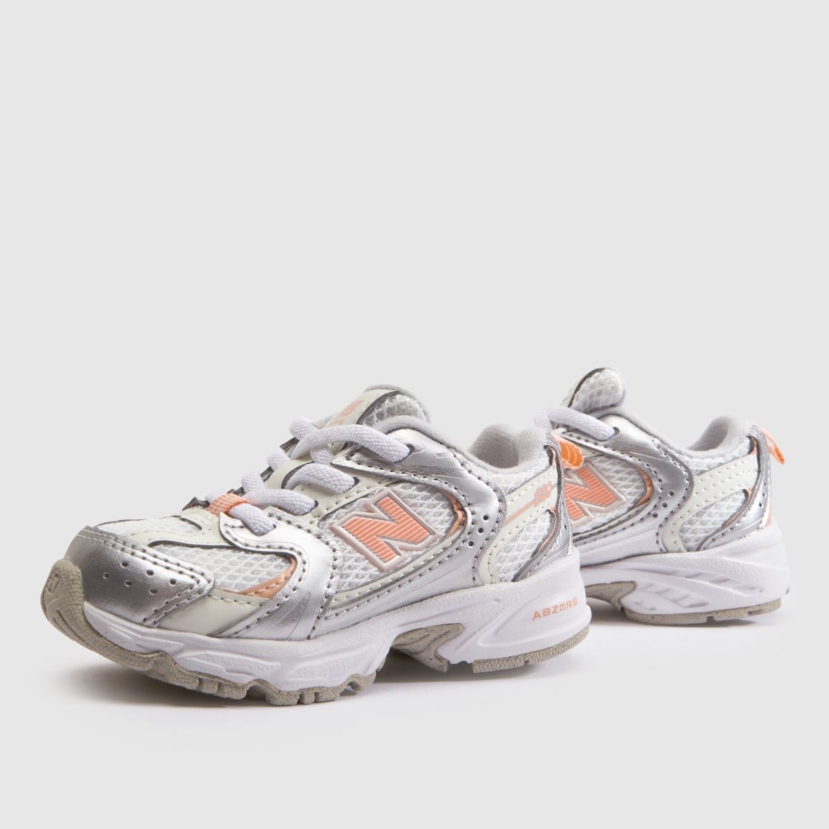 New Balance 530 Girls Toddler in White & Pink New Balance 530 7