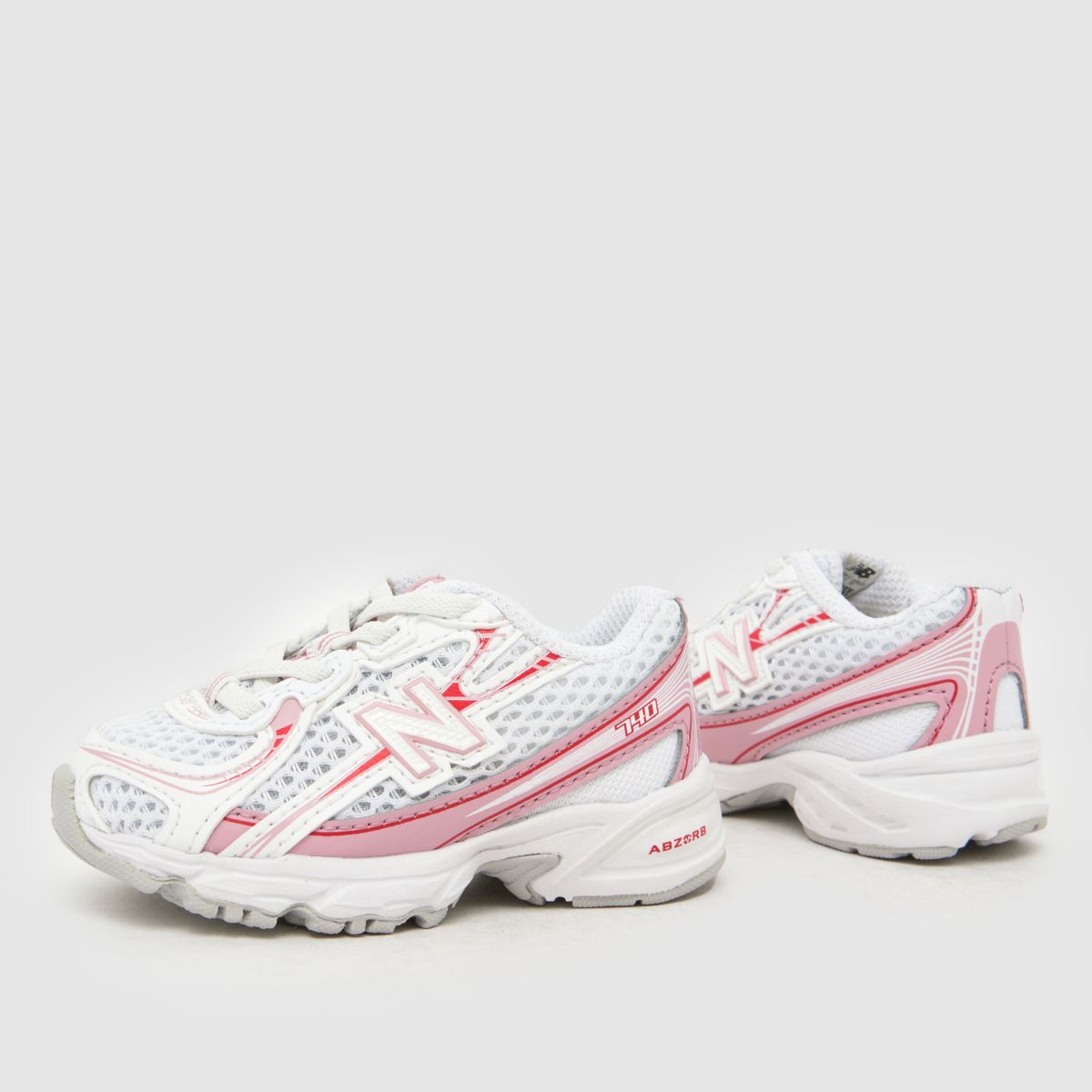 New Balance 740 Girls Toddler in White & Red New Balance 740 7