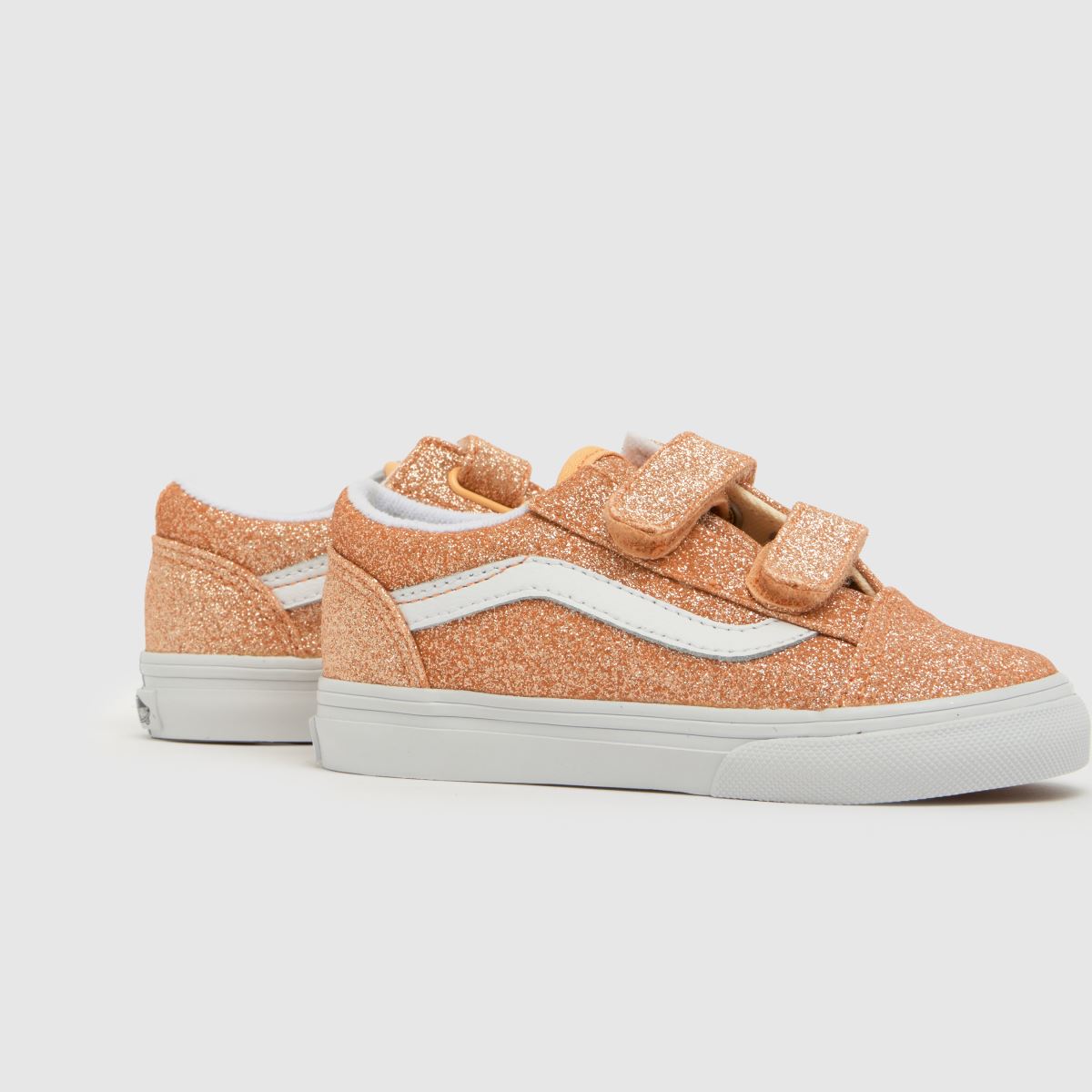 Vans Old Skool V Girls Toddler in Orange Vans Old Skool V 7