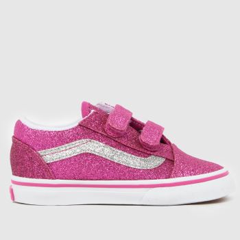 Vans Pink Old Skool V Girls Toddler