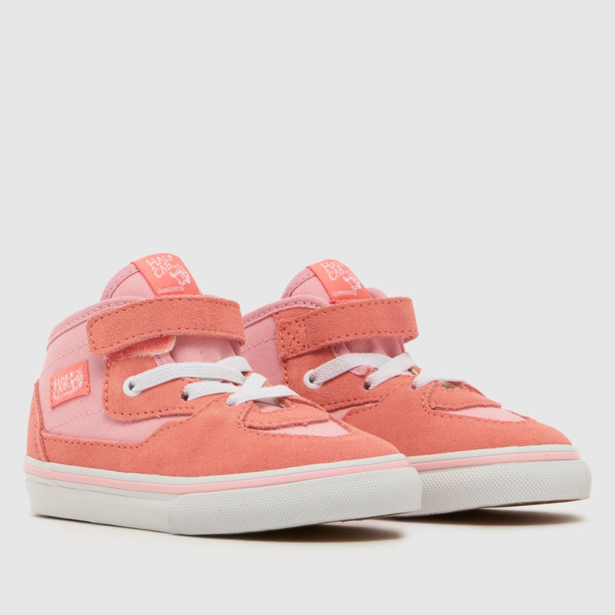 Vans Half Cab Decon Girls Toddler in Pale Pink Vans Half Cab Decon 1