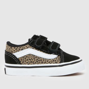 Vans Brown & Black Old Skool V Girls Toddler