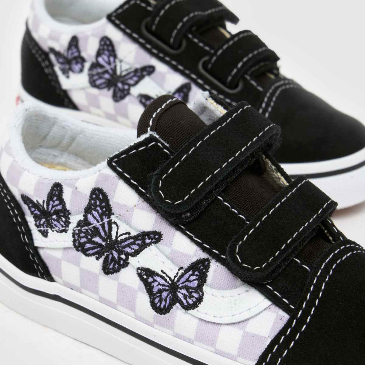 Vans Old Skool 2v Girls Toddler in Black & Purple Vans Old Skool 2v 4