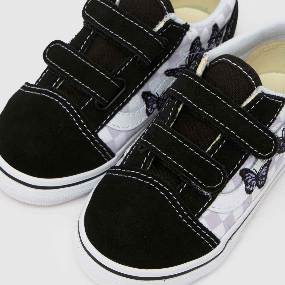 Vans Old Skool 2v Girls Toddler in Black & Purple Vans Old Skool 2v 7