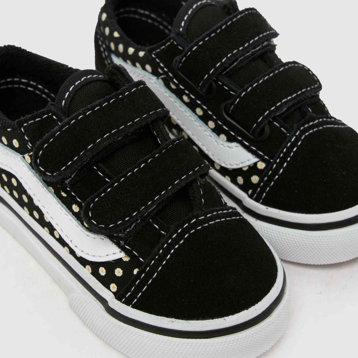 Vans Old Skool Girls Toddler in Black Multi Vans Old Skool 4