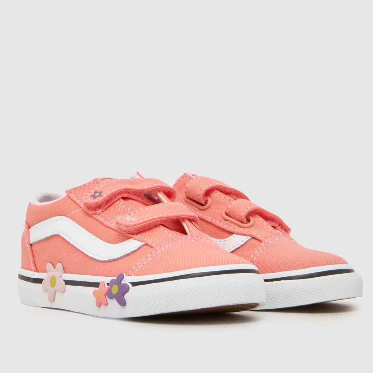 Vans Old Skool V Girls Toddler in Pink Vans Old Skool V 1